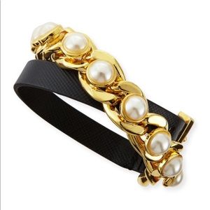 Tory Burch Winchel Pearly Chain Bracelet